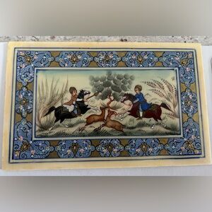 Antique Persian miniature painting